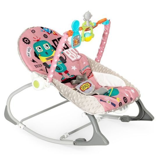 Ecotoys kojenecké lehátko 3v1 s vibracemi a hudbou Ufo Space