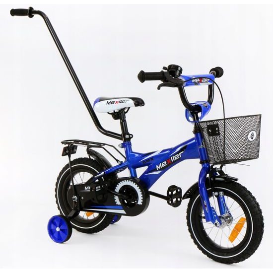 Dětské kolo Mexller BMX s vodící tyčí modré 12"