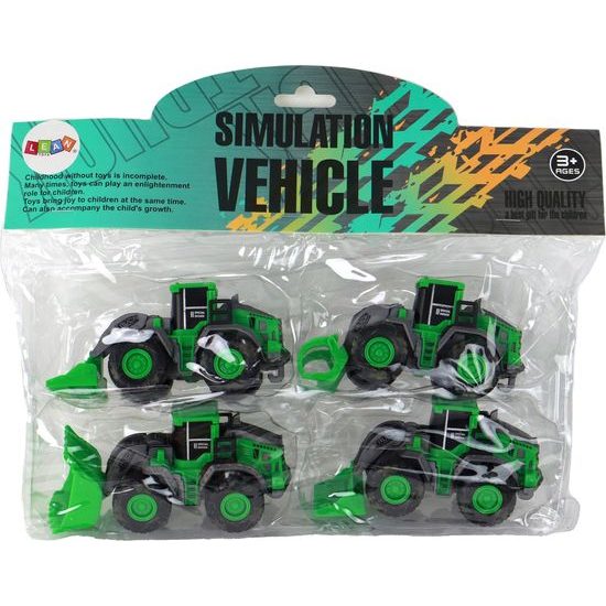 Sada zemědělských traktorů 4ks