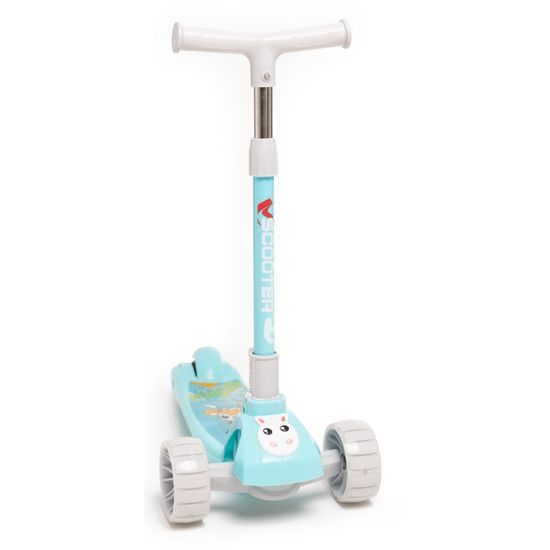 Majlo Toys dětská koloběžka Lovely Mouse se svítícími koly zelená