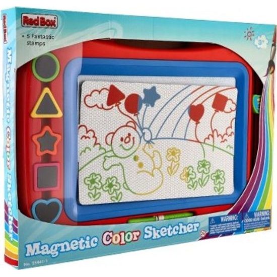 Barevná Magnetická tabulka + razítka 5ks