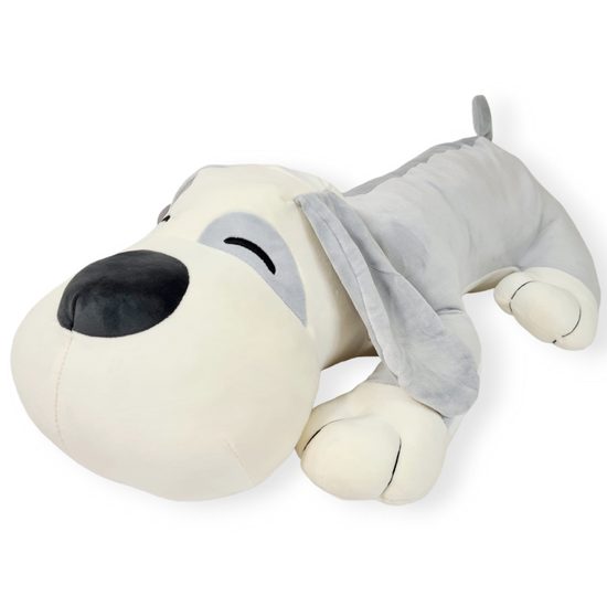 Plyšový pejsek Azor 70 cm - šedý