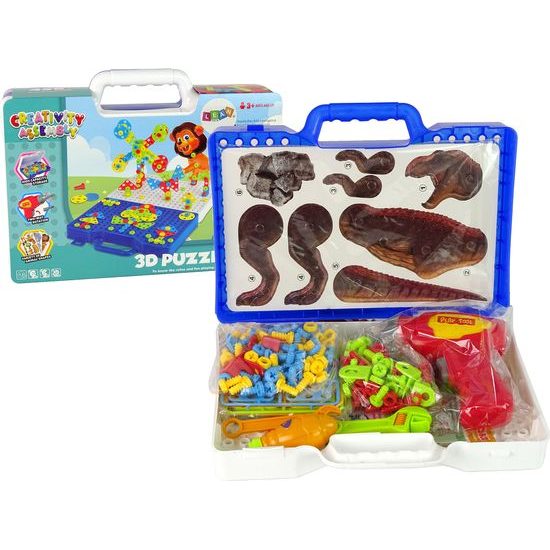 Sada 3D stavebnice s dinosauřími bloky