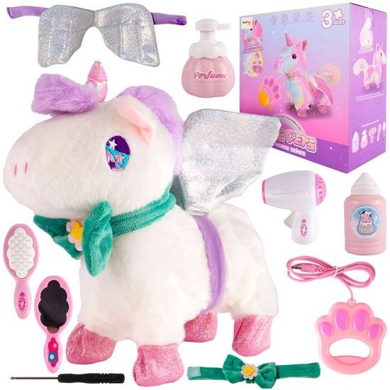 Interaktivní plyšový jednorožec s příslušenstvím Cute Unicorn