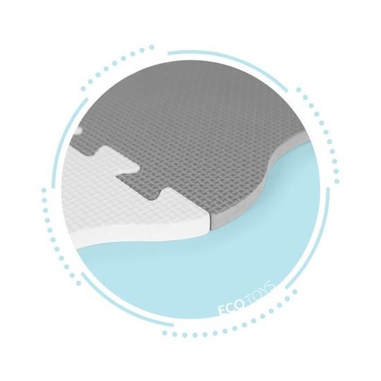 Ecotoys pěnová puzzle hrací deka Pink Puzzle 121 x 121 cm