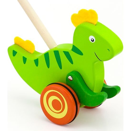 Dřevěná jezdící hračka Viga dinosaurus