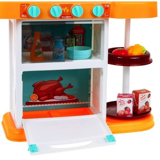 Majlo Toys dětská kuchyňka se zvuky a párou- žlutá