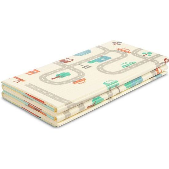 Vzdělávací pěnová podložka dinosauři/auta
