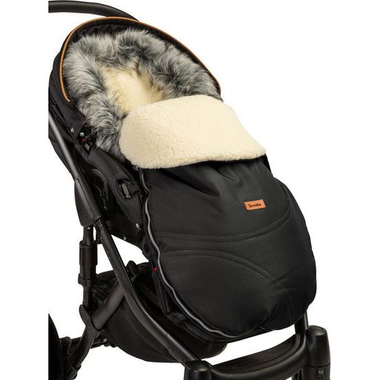 Zimní fusak do kočárku Eskimo černá/vlna