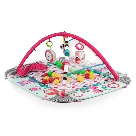 Ecotoys hrací deka 5v1 se 30 míčky Your Way Ball Play růžová