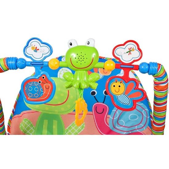 Kojenecké lehátko 3v1 s vibracemi Žabka - modré