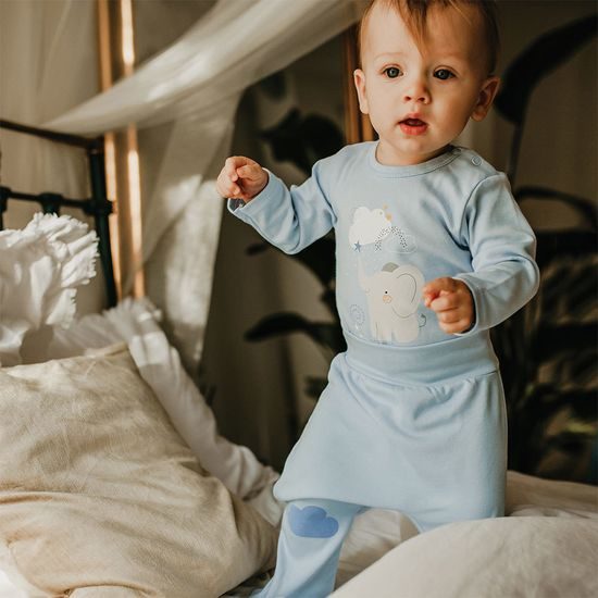 EEVI Polodupačky Mellow modrá 62 (3-6m)