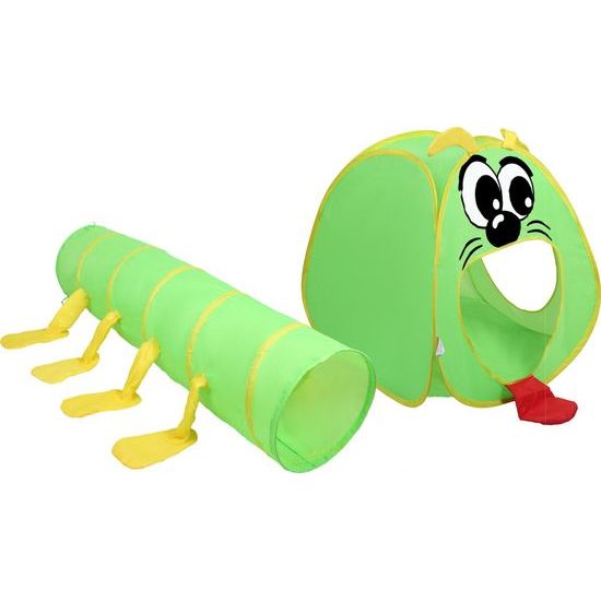 Ecotoys dětský stan s tunelem Stonožka