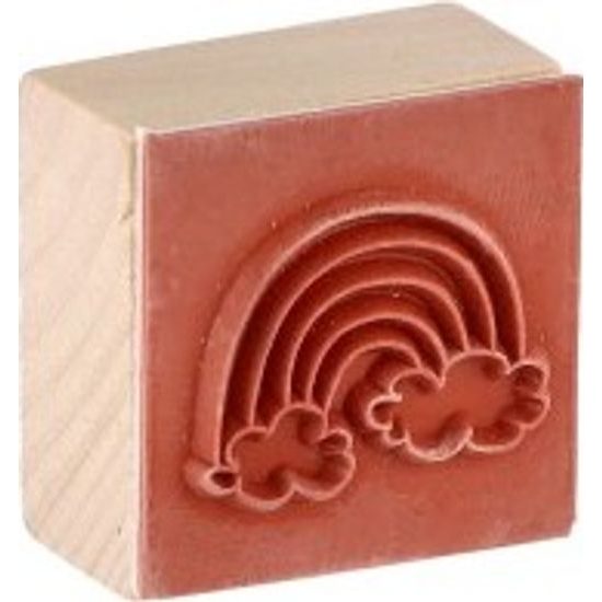 Razítka dřevěná 5+1 s poduškou jednorožci