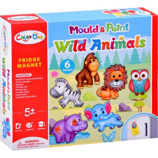 Vyrobte si magnet na ledničku se safari zvířátky