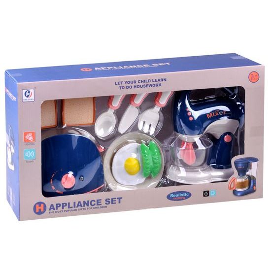 Dětský toustovač a mixér na baterie Blender Kitchen Set