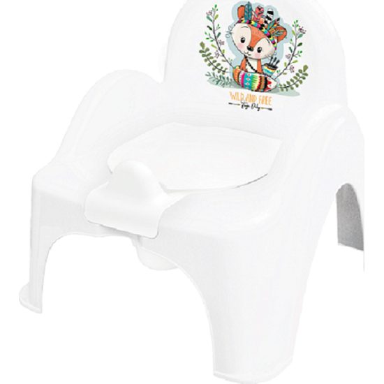 Dětský nočník s poklopem Wild & Free liška bílý
