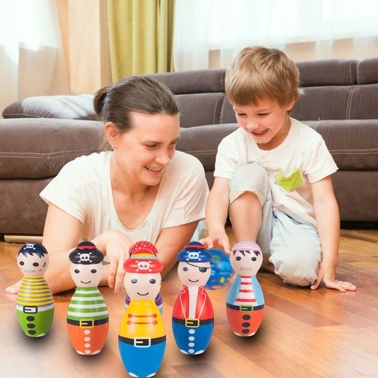 Dětské pěnové kuželky Pirate Bowling