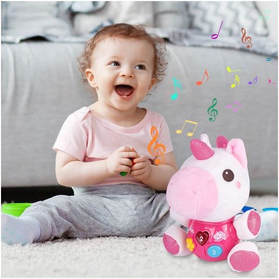 Interaktivní plyšový jednorožec na baterie Magic Unicorn