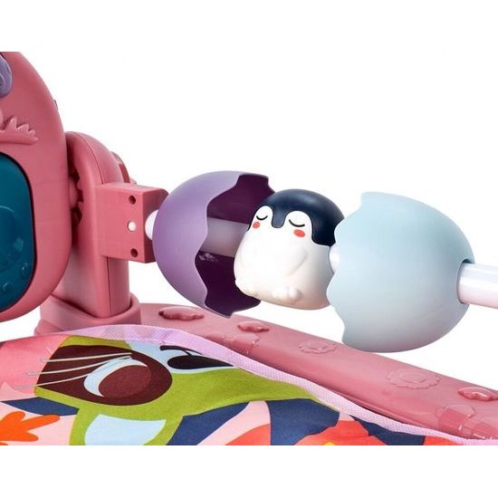 Hrací deka s piankem Tygřík - růžová