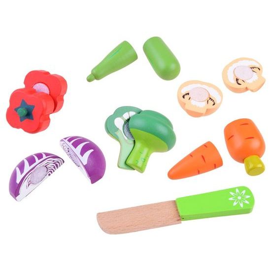 Majlo Toys dřevěná zelenina v bedýnce Vegetable Box