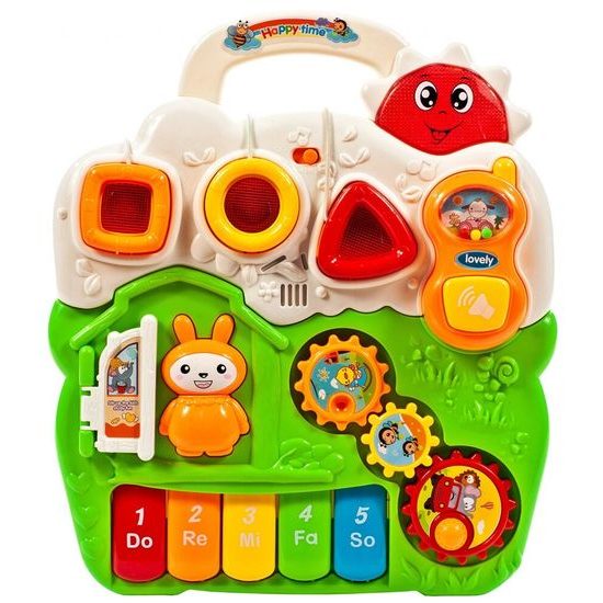 ROZBALENO Interaktivní chodítko s hracím panelem 2v1 Bunny Stroller