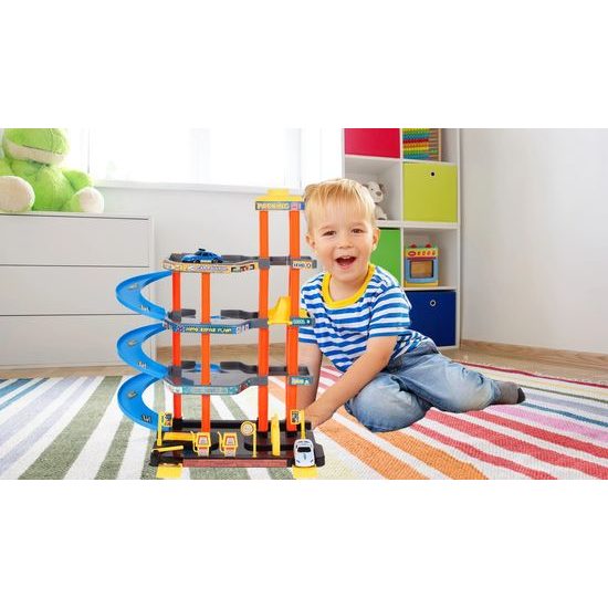 Parkovací garáž s výtahem a 2 autíčky Garage Playset