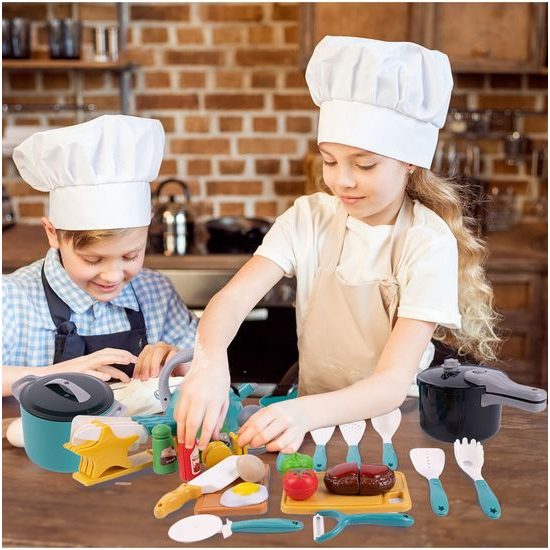 Sada dětského kuchyňského nádobí Happy Chef - 33 součástí