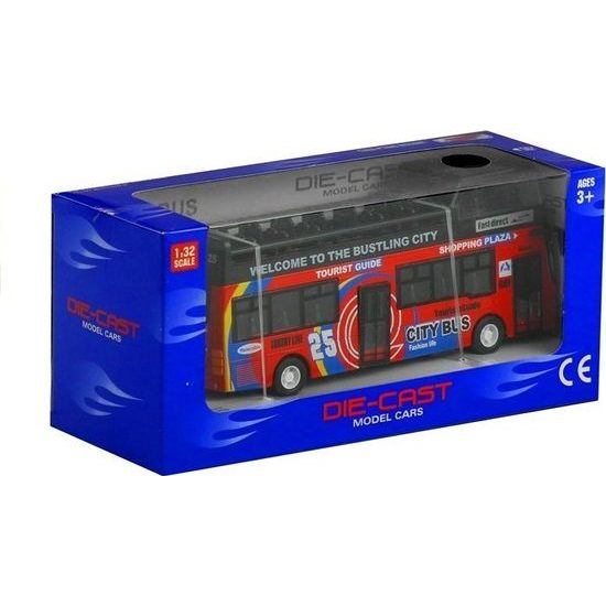 Dvoupatrový autobus se světlem a zvukem zelený