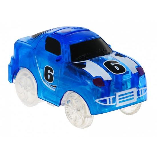 Svítící autodráha s autíčkem na baterie 132 dílků Twister Tracks