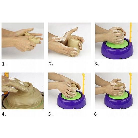 Doris dětský hrnčířský kruh s hlínou a barvami Pottery Wheel