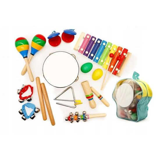 Ecotoys hudební hračka Batůžek s 10 nástroji