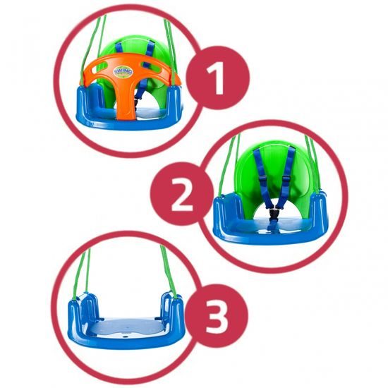 ROZBALENO Dětská houpačka 3v1 Swing Sport