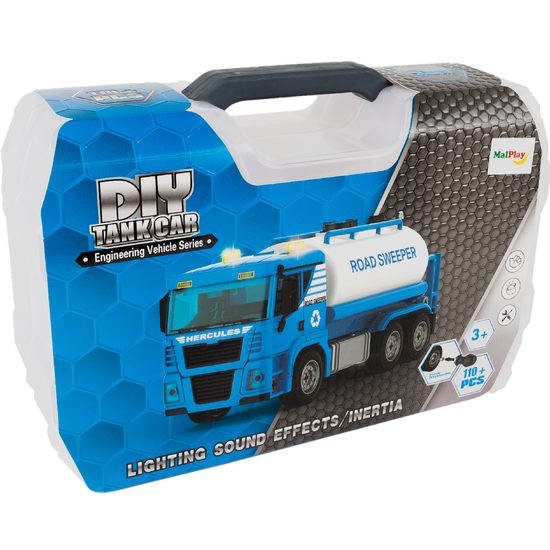 Šroubovací cisterna v kufříku se světly a zvuky Tank Truck