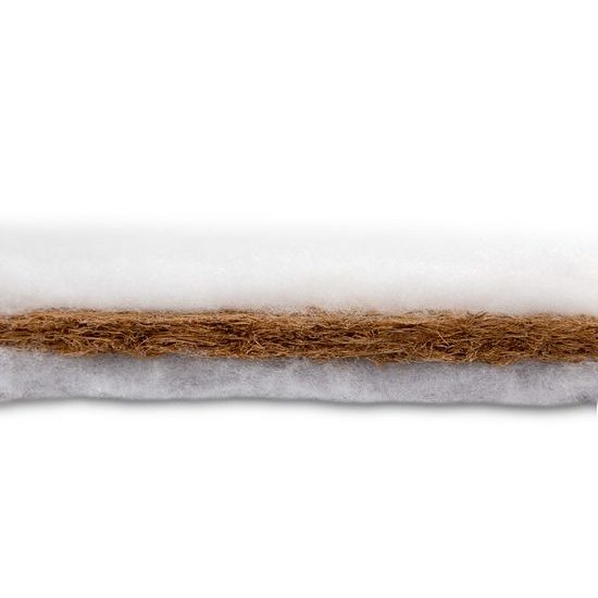 Matrace do kočárku 75x35 Kokosová Bílá