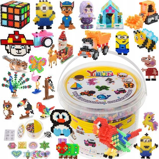 Zažehlovací korálky v kyblíčku Iron Beads 5000 kusů