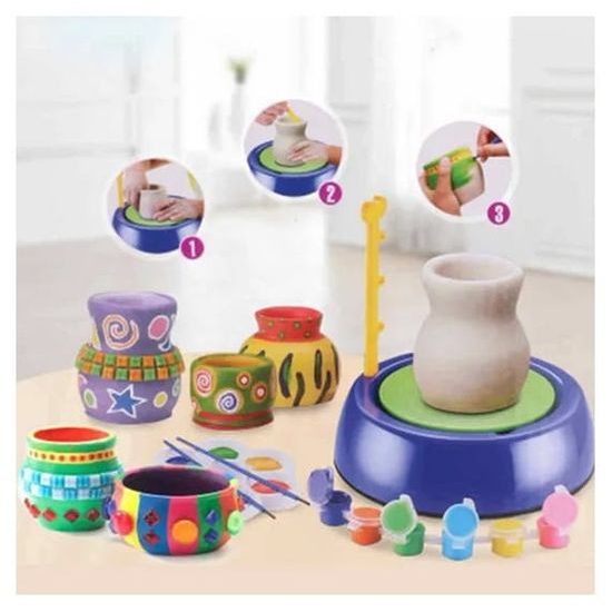 Doris dětský hrnčířský kruh s hlínou a barvami Pottery Wheel