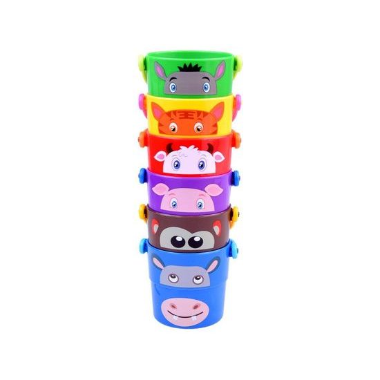 Sada dětských kyblíčků se zvířátky Zoo Buckets