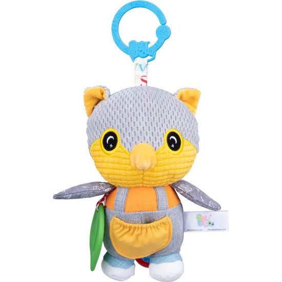 Bali Bazoo Závěsná hračka na kočárek, Sova Adéla, žlutá, šedá