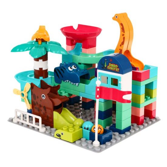 Dětská kuličková dráha s dinosaury 112 dílků Dino Party