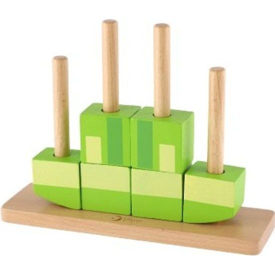 Dřevěná skládanka Žába 17ks