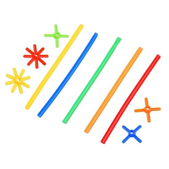 Kreativní stavebnice ze slámek Mini Straws Blocks 1000 dílků