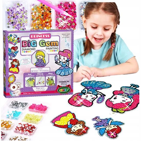 Doris diamantová mozaika pro děti Big Gem Princess