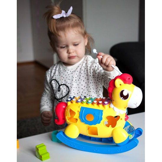 Haunger interaktivní koník s cimbálky Music Horse