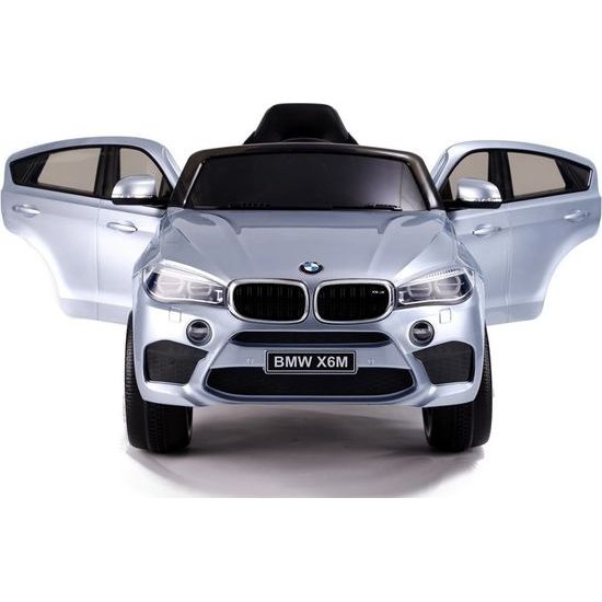 Elektrické auto BMW X6 lakovaná Stříbrná