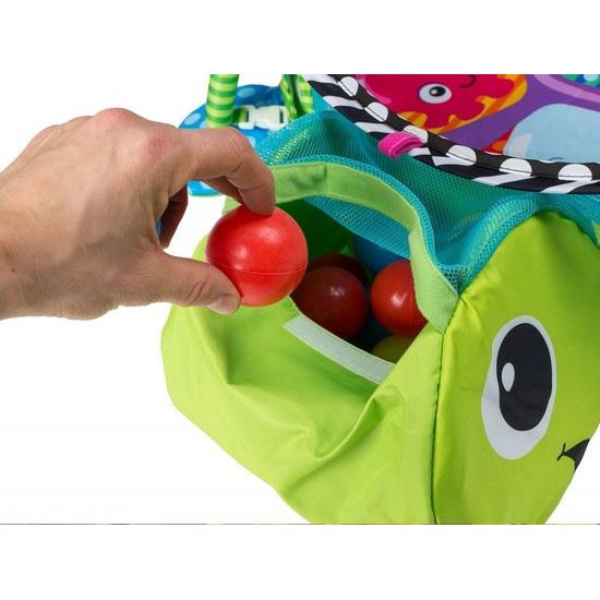 Ecotoys hrací deka s 30 míčky Želvička
