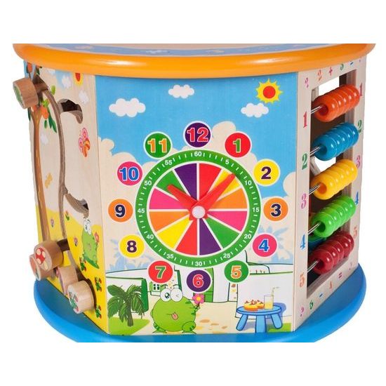 Dřevěná edukační kostka s labyrintem Activity Cube 8v1