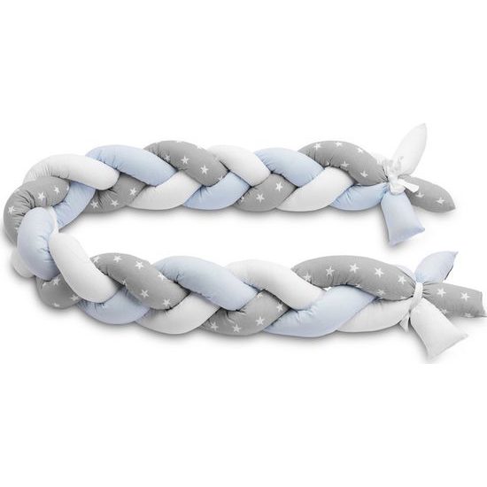 Ochranný mantinel cop do postýlky hvězdičky modrá