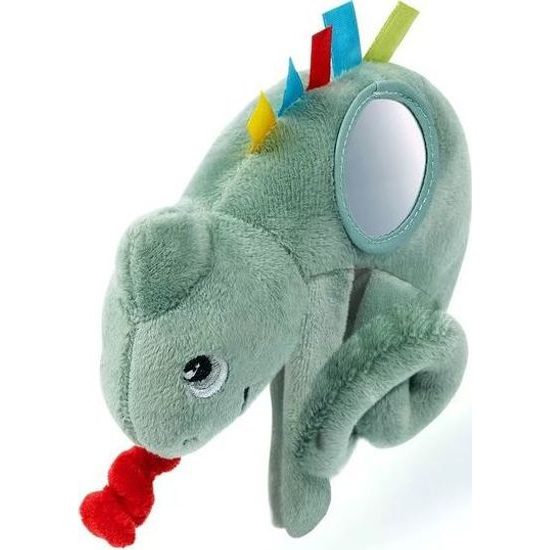 BabyOno závěsná plyšová hračka se zrcátkem Chameleon