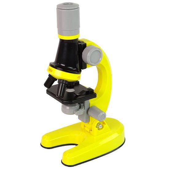 Doris dětský mikroskop na baterie s příslušenstvím Little Scientific žlutý